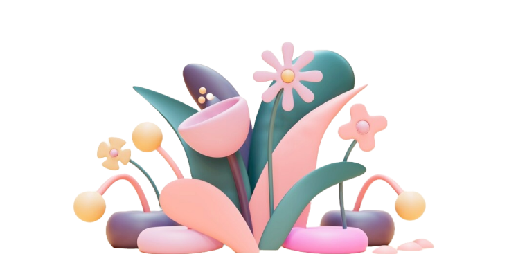 bouquet fleur 3d
